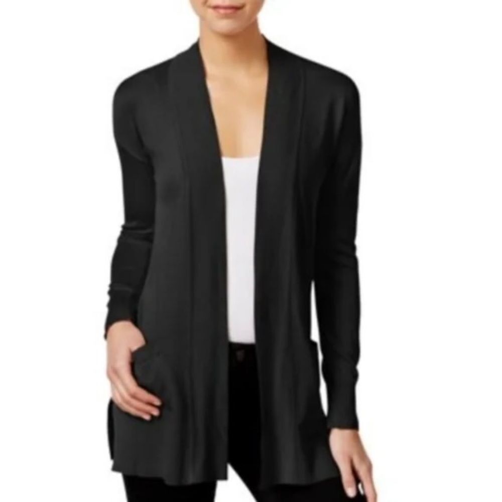 Exclusively Mistook Black Cardigan Sweater Sz L
